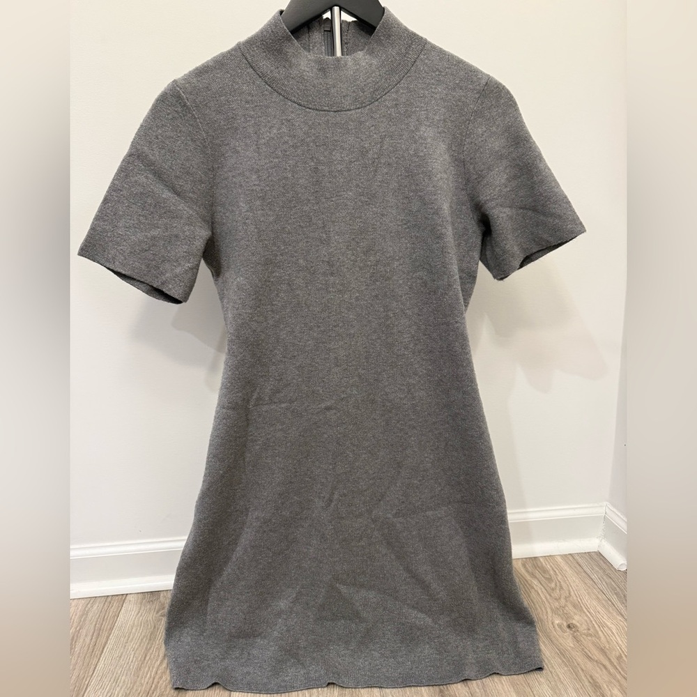 Anthropologie Gray Midi Dress
